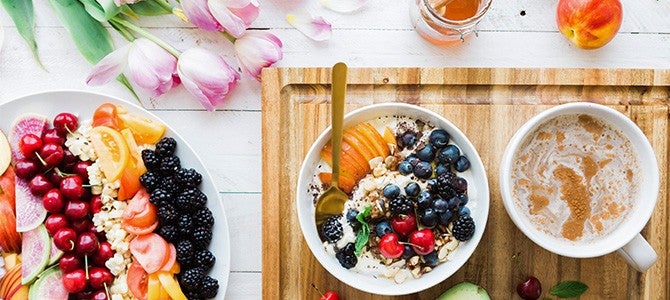 Mental Wellness Image 02 table of healthy foods; Photo by Brooke Lark on Unsplash