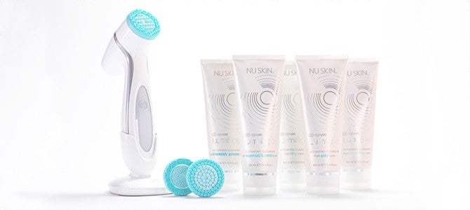 LumiSpa-180 article - image 01 ageLOC lumispa facial cleansing device and cleansers