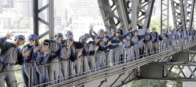 Nu Skin Greater China Australia 2016 Sydney Harbor Bridge Nu Skin distributors set climbing record on Sydney Harbor Bridge